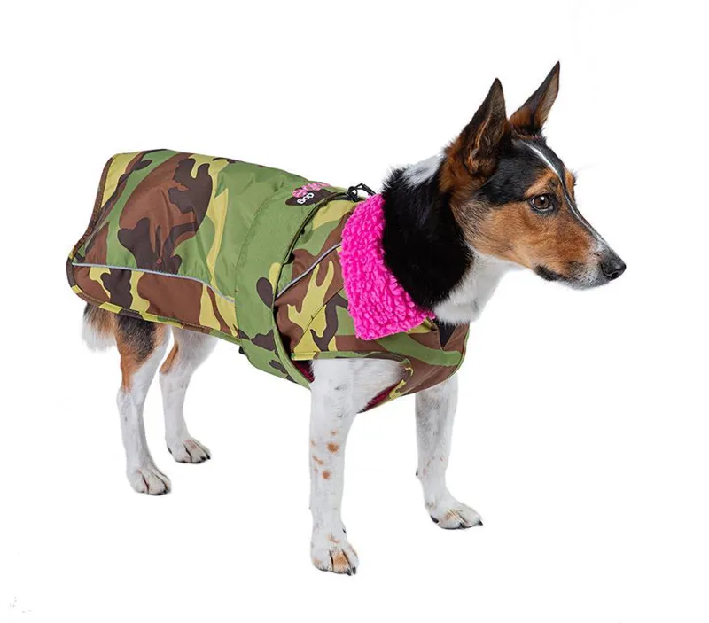 Dryrobe Dog Coat Camo/Pink-5